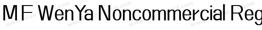 MF WenYa Noncommercial Regular字体转换